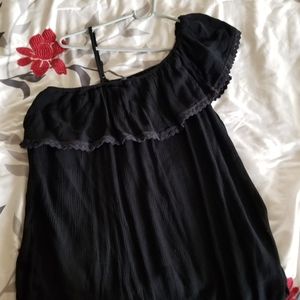 🔥Torrid black blouse size 0